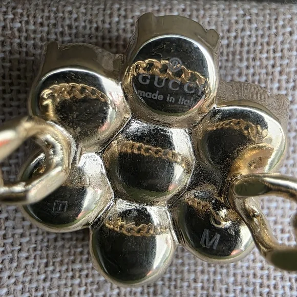 Auth Gucci Pearl Double GG Ring - Picture 5 of 9